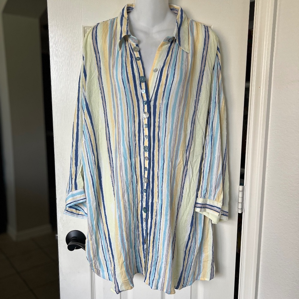 Ethyl Clothing Button Down Blouse